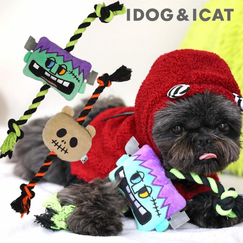 iDogMonsterロープトイスマイルモンスター鳴き笛入り