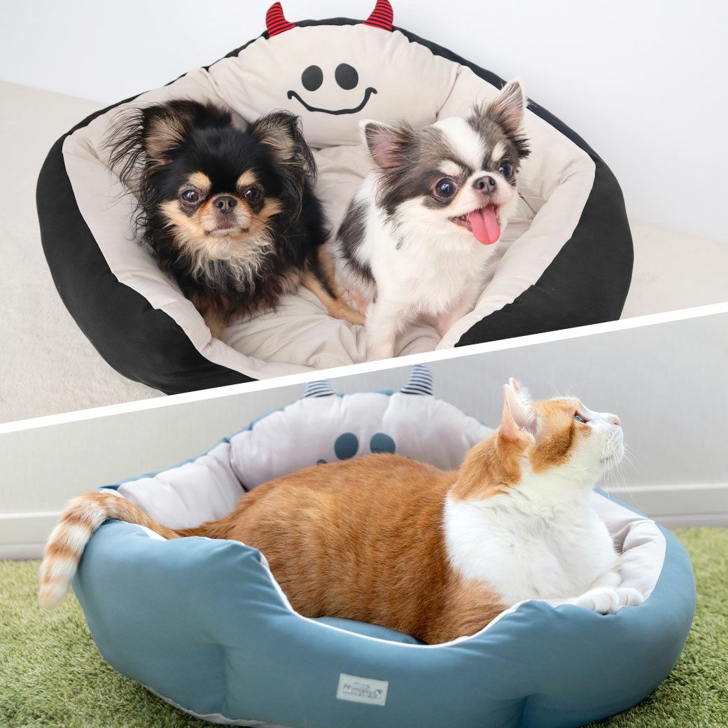 iDogMonsterCOOLなゴーストラウンドベッド接触冷感